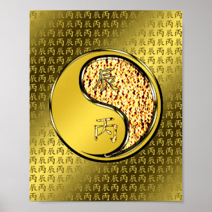 Poster Année du dragon de feu