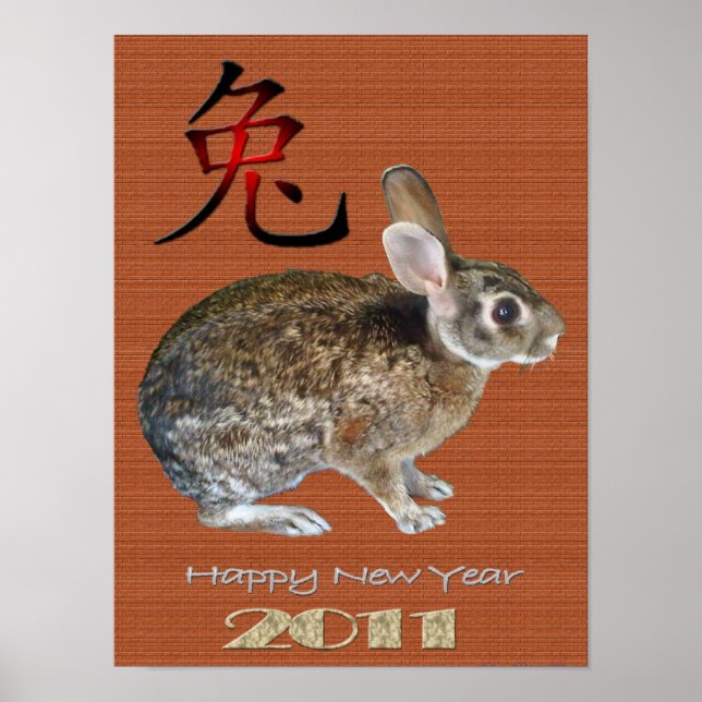 Poster Année du lapin 2011 (Devant)