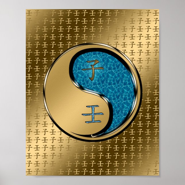 Poster Année du taux d'eau (Devant)