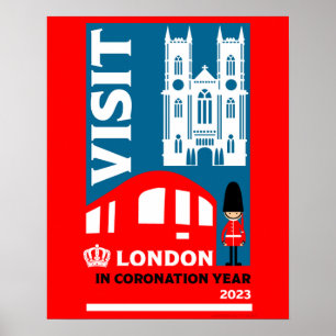 Poster Année royale du couronnement 2023 Londres