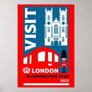 Poster Année royale du couronnement 2023 Londres