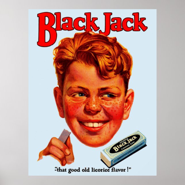 Poster Années 1920 Black Jack (Devant)