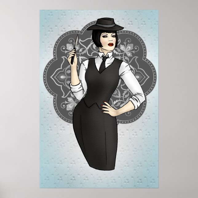 Poster Années 1920 Gangster Girl (Devant)