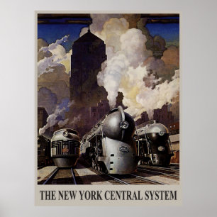 Poster Années 1930 vintages - New York Central System
