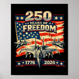 Poster Anniversaire 250 ans d'Amérique 4 juillet 2026 250