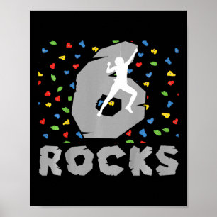 Poster Anniversaire 6 ans grimpeuse de 6 ans grimpeuse Bi