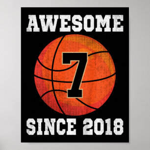 Poster Anniversaire 7 ans Amateur de Sketll 7 Ans Vêtemen