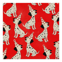 Anniversaire de chien vintage