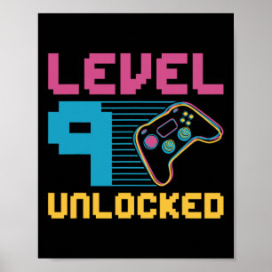 Poster Anniversaire de jeu Niveau 9 Débloqué 1 