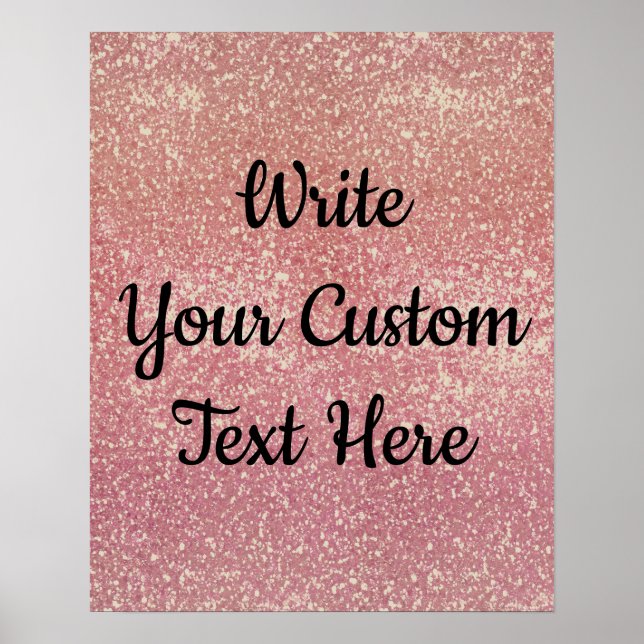 Poster Anniversaire de la fête Photo Prop rose or Anniver (Devant)