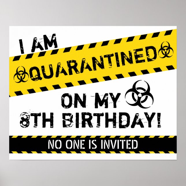 Poster Anniversaire de la quarantaine (Devant)