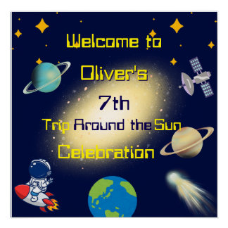 Poster Anniversaire de l'espace extra-atmosphérique - ast