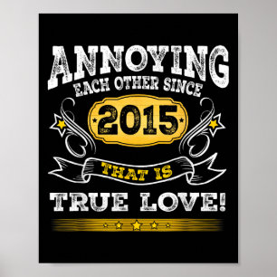 Poster Anniversaire de mariage depuis 2015 où on s'agace