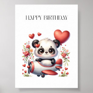 Poster Anniversaire de Panda Pilote