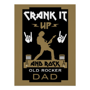 Poster Anniversaire des Rockers de 40 ans