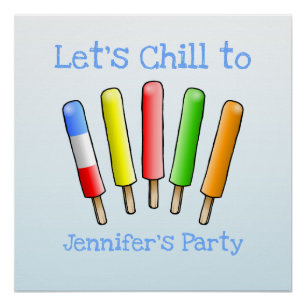 Poster Anniversaire Let's Chill