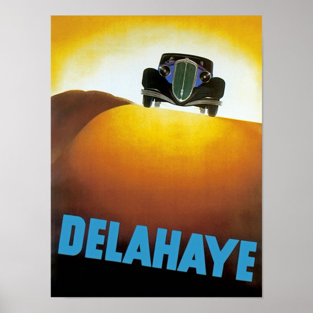 Poster Annonce automobile Delahay (Devant)
