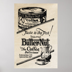 Poster Annonce café Vintage 1925