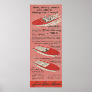 Poster Annonce de bateau étoile solitaire 1959