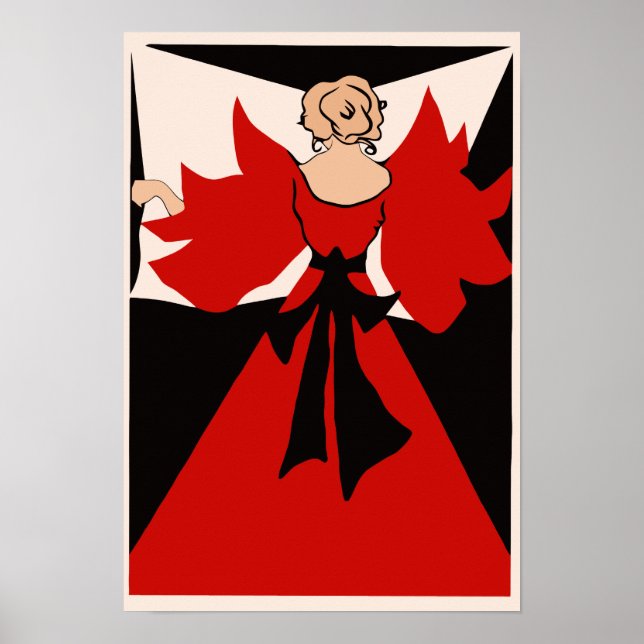 Poster Annonce du journal Retro vintage danois Belle Epoq (Devant)