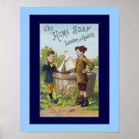Annonce savonneuse vintage Art Acme