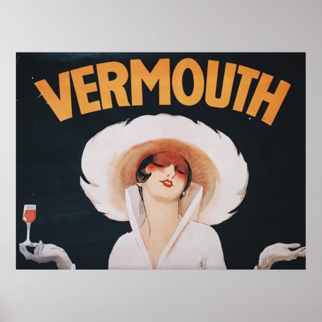 Poster Annonce Vermouth vintage (Devant)