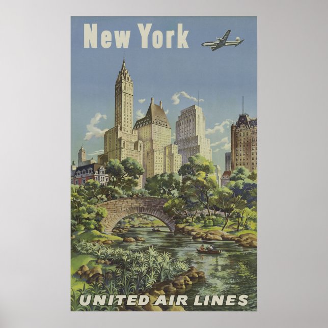 Poster Annonce vintage Airlines (Devant)