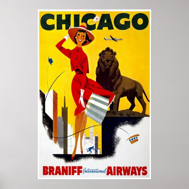 Poster Annonce Vintage de Chicago (Devant)