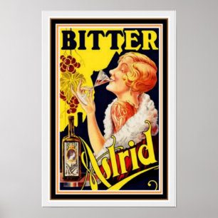 Poster Annonce Vintage pour Bitter Astrid 13 x 19
