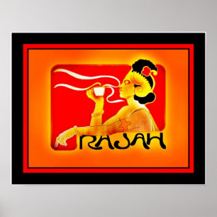 Poster Annonces Vintages café Rajah