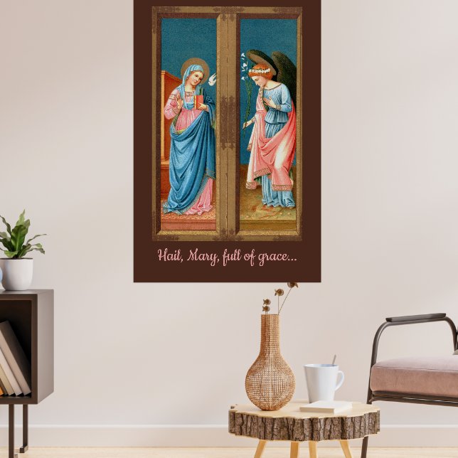 Poster Annonciation de F. Lippi (M 038) (Salon 3)