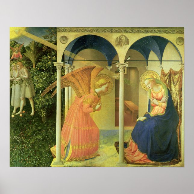 Poster Annonciation du Prado par Fra Angelico (Devant)