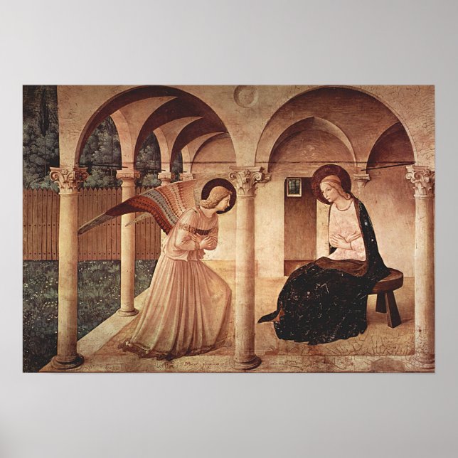 Poster Annonciation (par Fra Angelico) (Devant)
