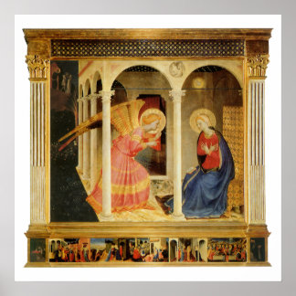 Poster Annonciation par Fra Angelico, Beaux-Arts de la Re