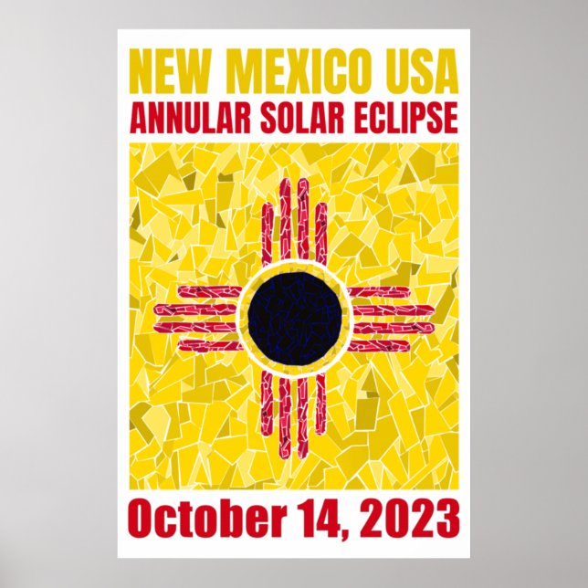 Poster annuel Eclipse Nouveau-Mexique (Devant)