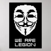 Anonyme Nous Sommes Légion Pixel Art