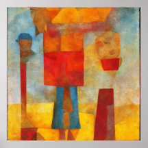 Anstract moderne aux couleurs vives Trois amis