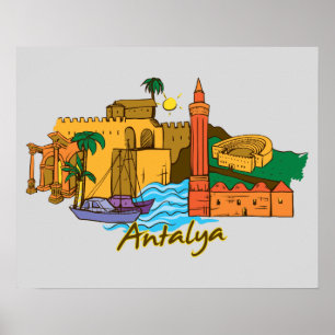 Poster Antalya, la célèbre ville turque