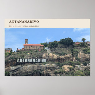 Poster Antananarivo sur le Haut Plateau