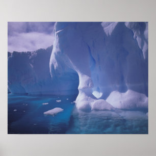 Poster Antarctique. Paysages de glace antarctique 3