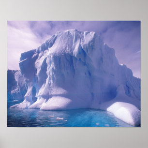 Poster Antarctique. Sévices de l'Antarctique