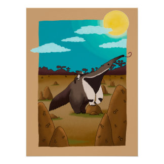 Poster Anteater - Tamanduá