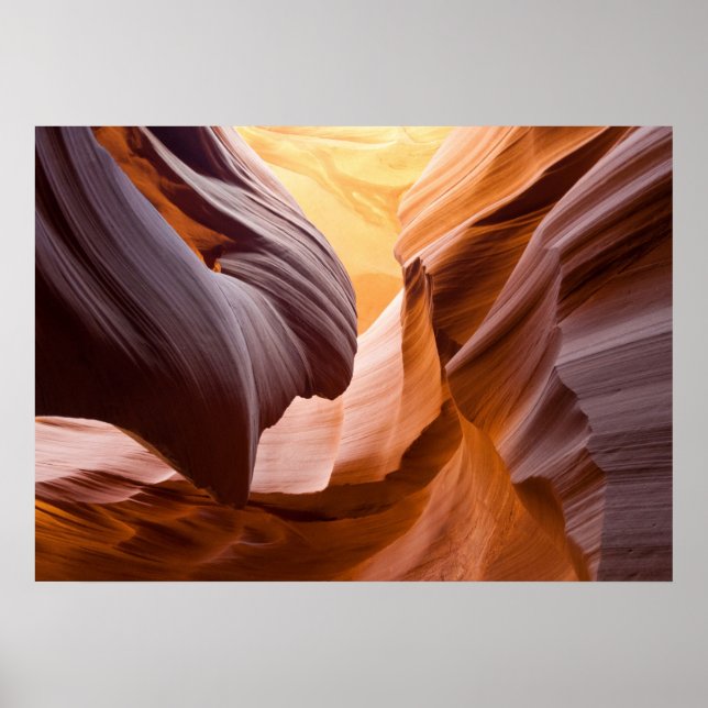 Poster Antelope Canyon ou Corkvis Canyon, Arizona... (Devant)