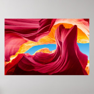 Poster Antelope coloré Canyonabstract, nature, arrière - 