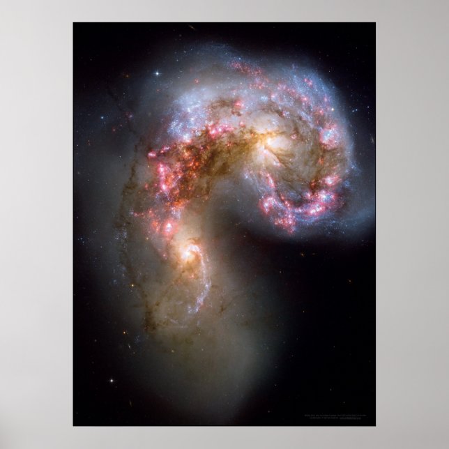 Poster Antennes Galaxies 18x24 (21x28) (Devant)
