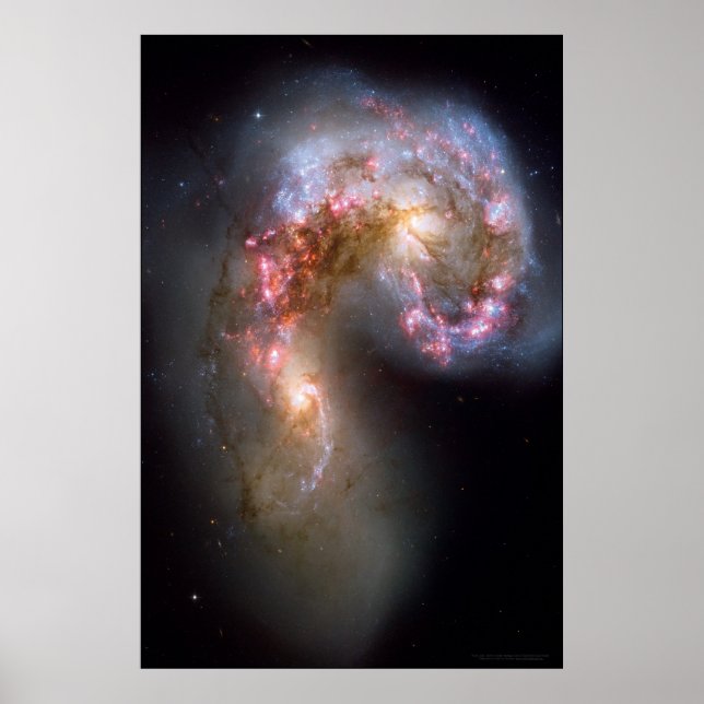 Poster Antennes Galaxies 20x30 (21x28) (Devant)