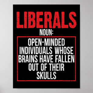 Poster Anti libéral pro républicain élevé vote à droite T