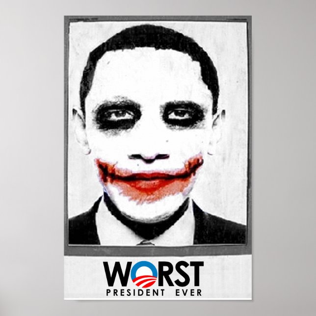 Poster Anti-Obama - Le pire président jamais noir (Devant)