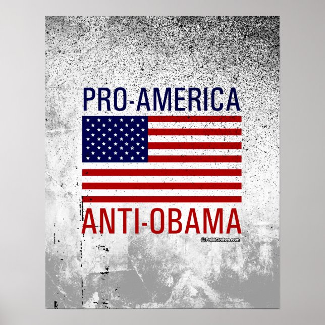 POSTER ANTI-OBAMA PRO-AMÉRICAIN (Devant)