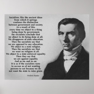 Poster Anti-Socialisme de Frederic Bastiat